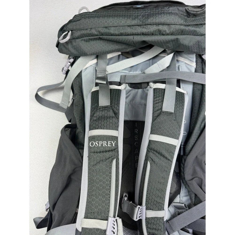 NWT Osprey Ariel 65 L Women’s Hiking Backpack Camping Pack Green Gray 3967 Cu.in - Picture 11 of 16